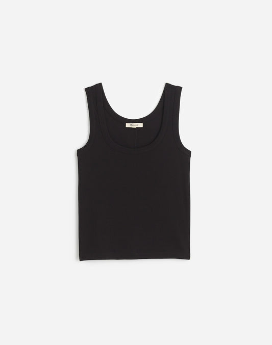 (Re)generative Cotton Ribbed Scoopneck Tank